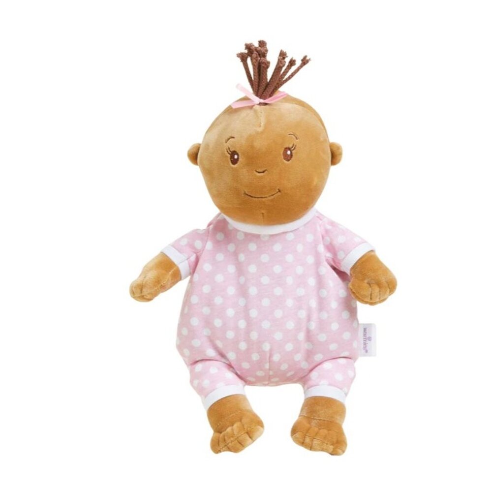 Warmies Snuggable Pink Polka Dot Baby Doll Plush Microwaveable Lavender Scented
